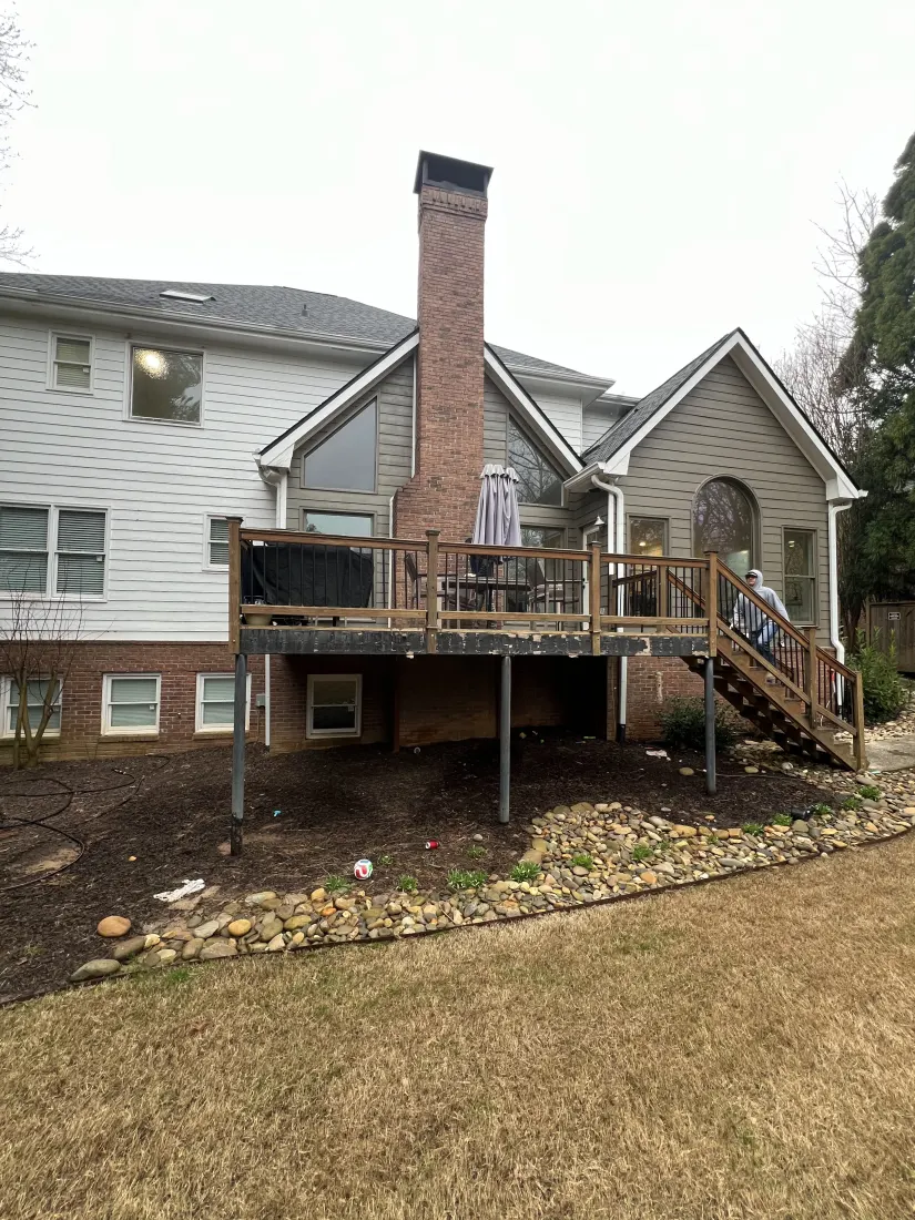 Deck replacement, before